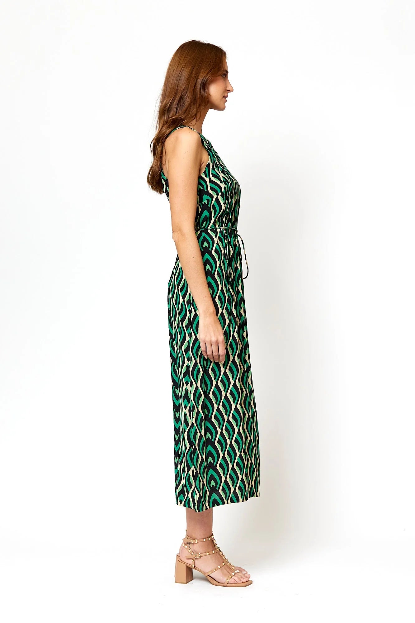 Eva Dress - Carmel Green