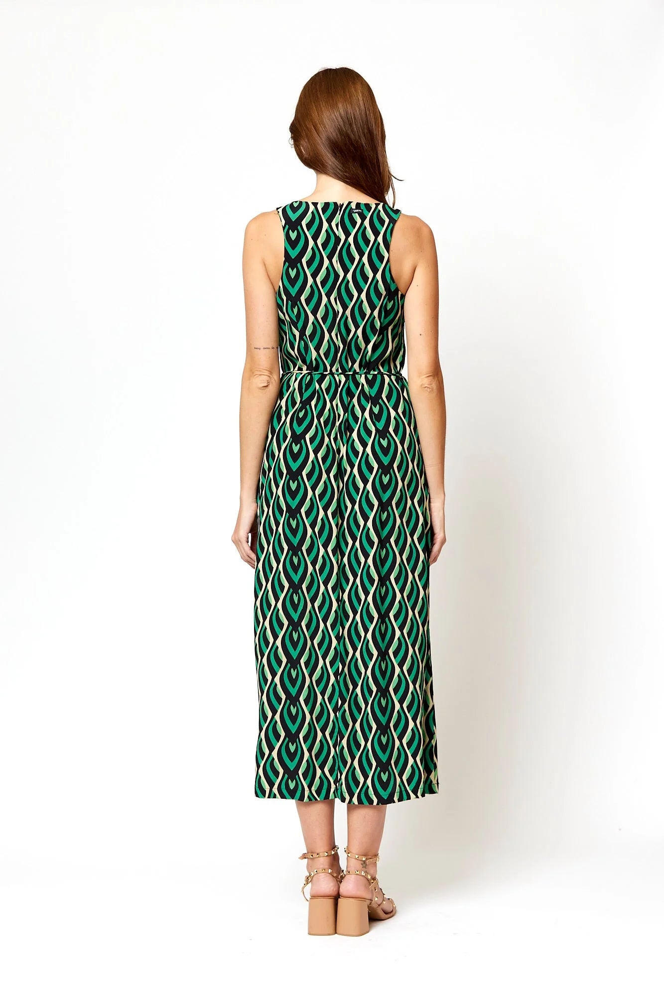 Eva Dress - Carmel Green