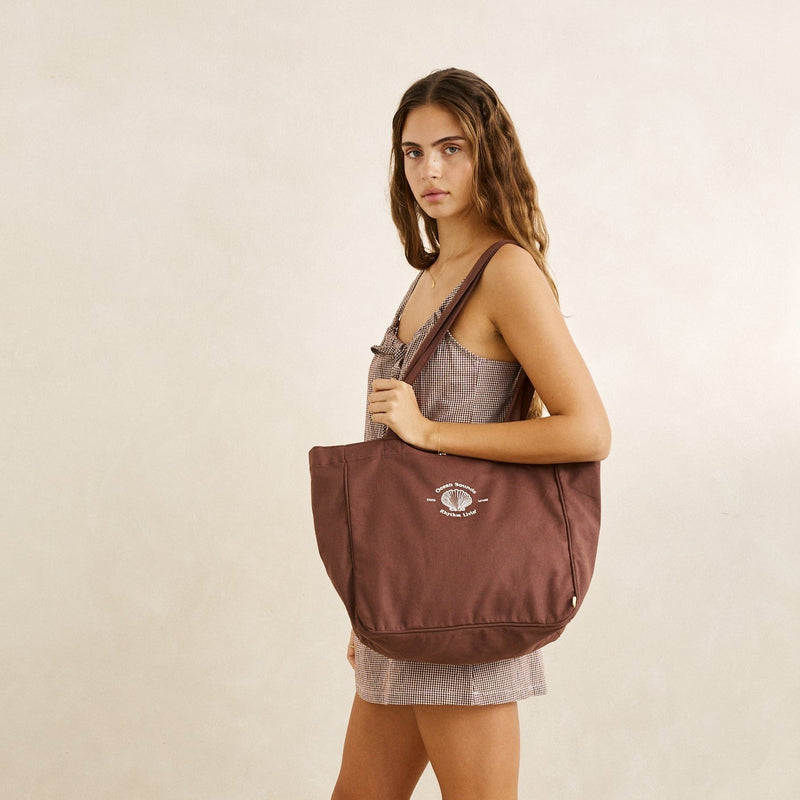 Sandy Zip Tote Bag - Chocolate