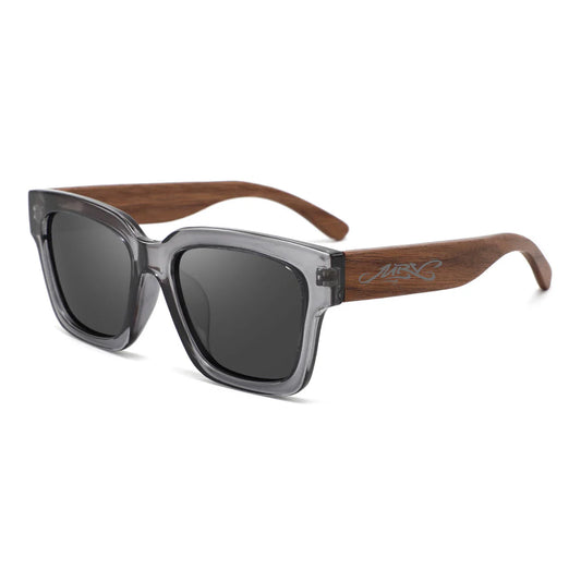 MRV Eco Bamboo Flinders Bay Sunglasses - Transparent Grey