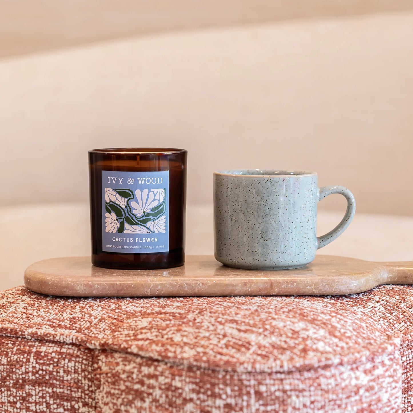 Cactus Flower Candle