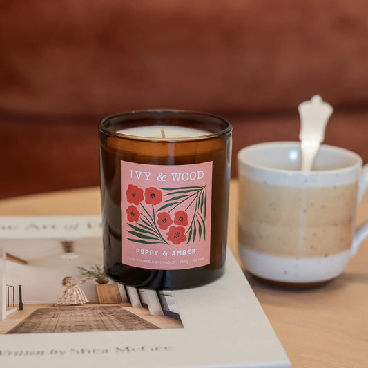 Poppy and Amber Candle