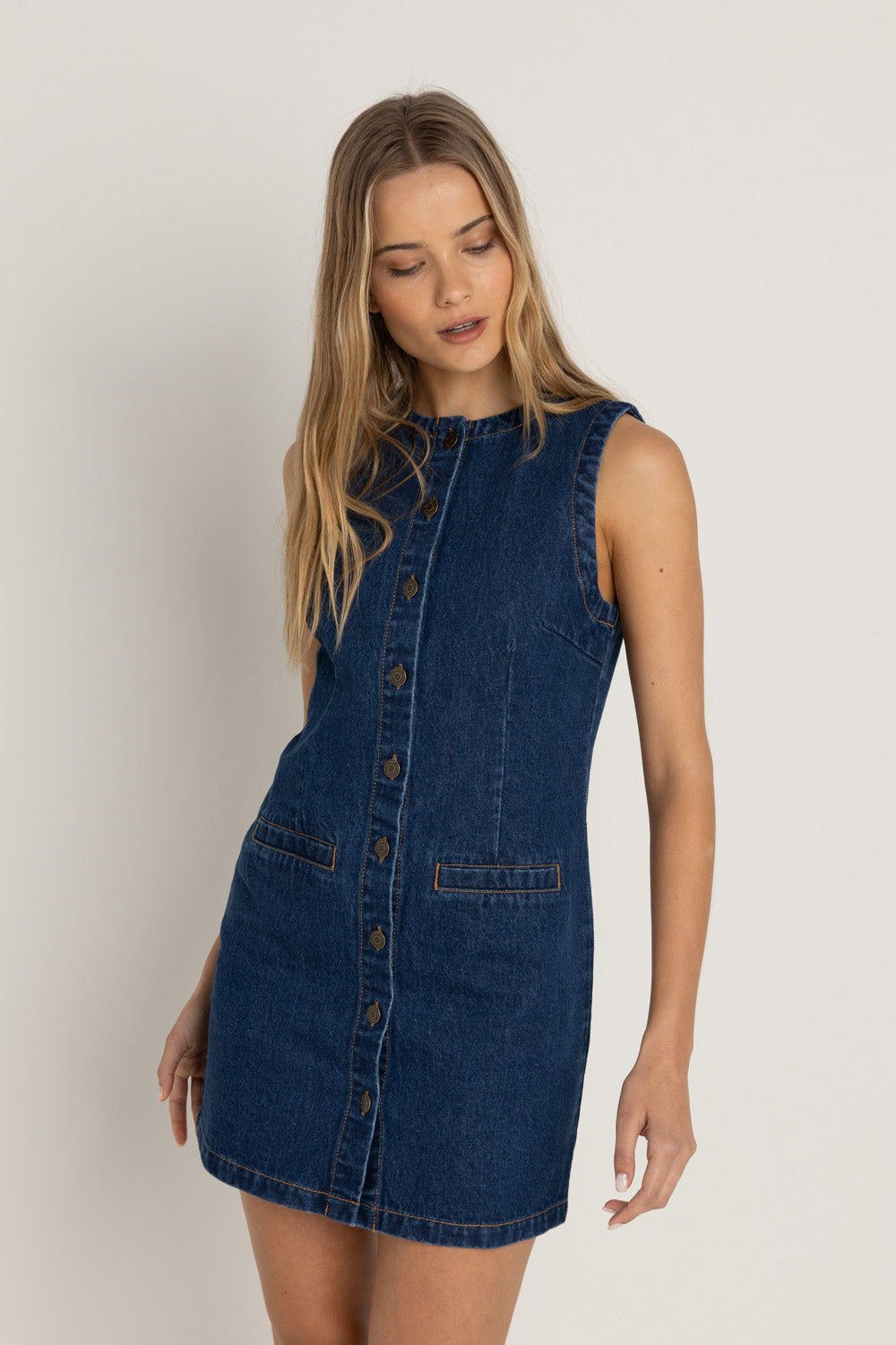 Gia Denim Dress - Blue Wash