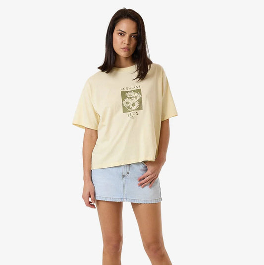 Halftone Daze Square Tee - Butter