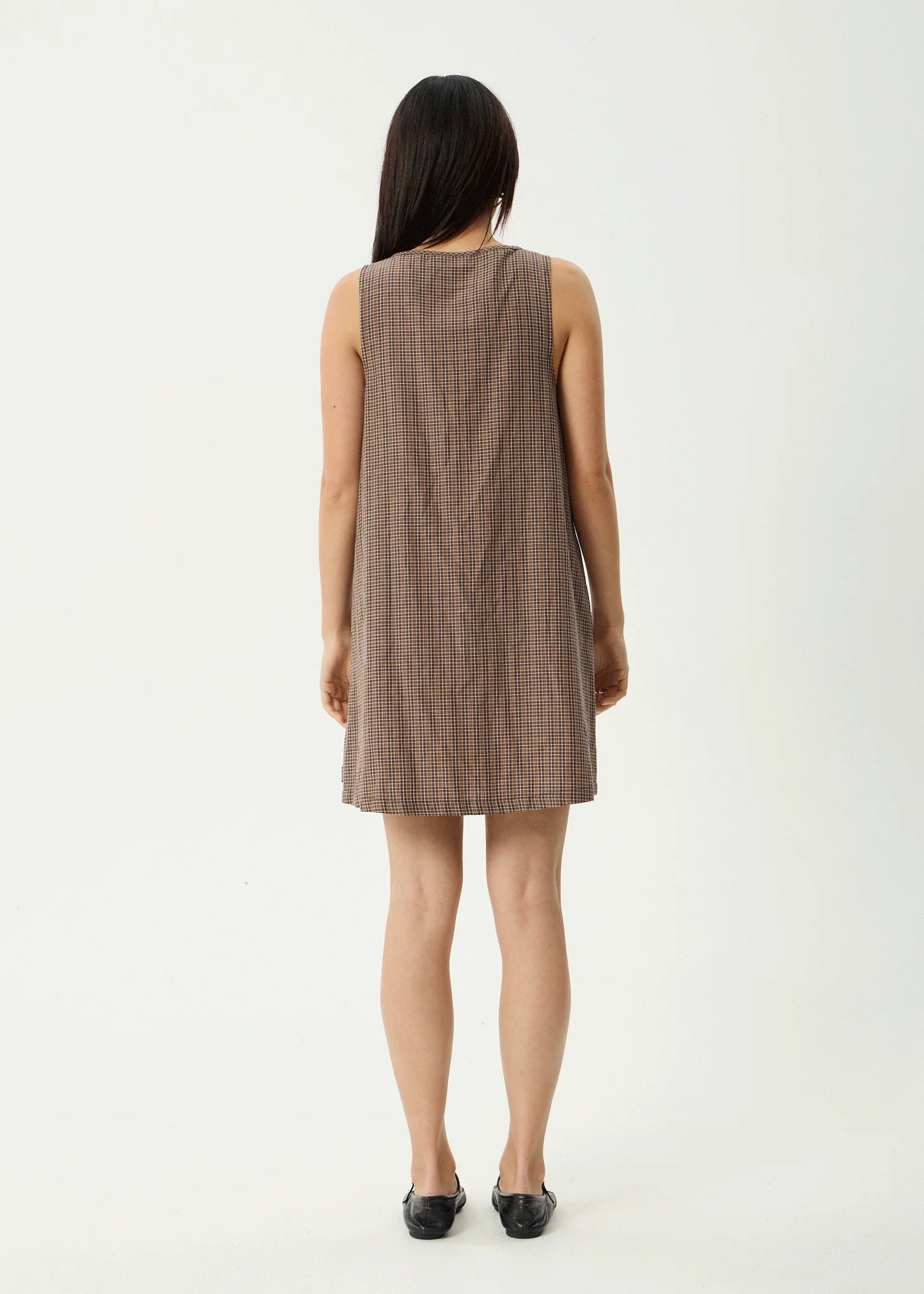 Hometown Michi Recycled Mini Dress - Coffee