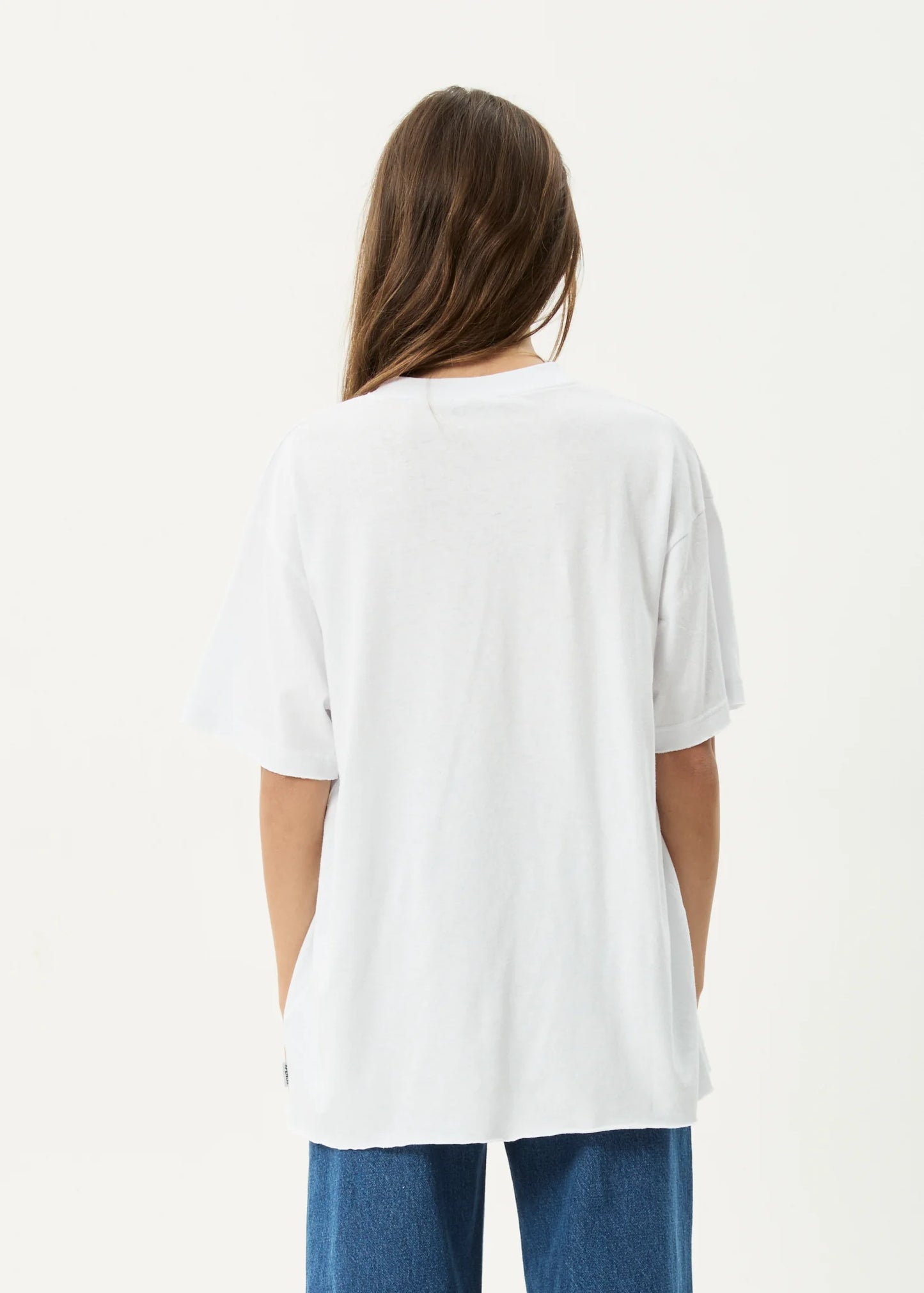 Horse Girl Hemp Oversized Tee - White