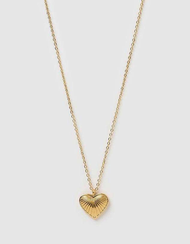 Jasmine Gold Heart Necklace