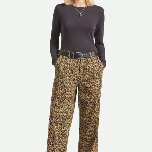 Jane Utility Wide Leg Pant - Brown Cheetah