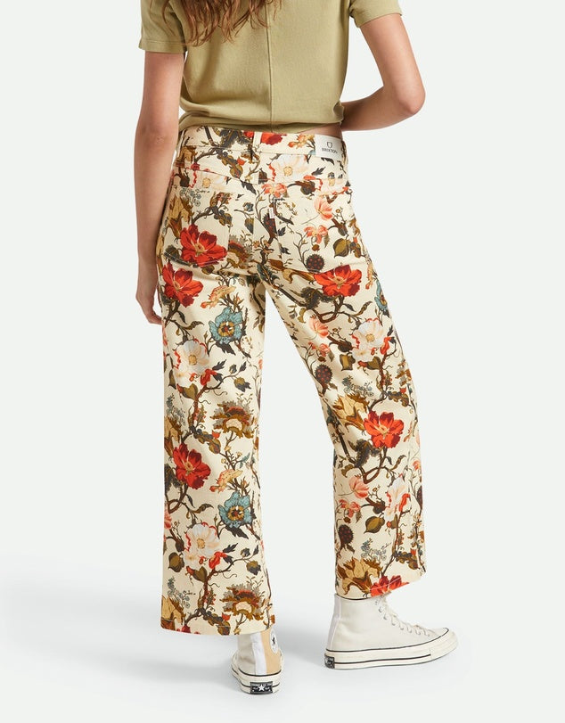 Margo Cropped 5 Pocket Pant - Botanical Flower