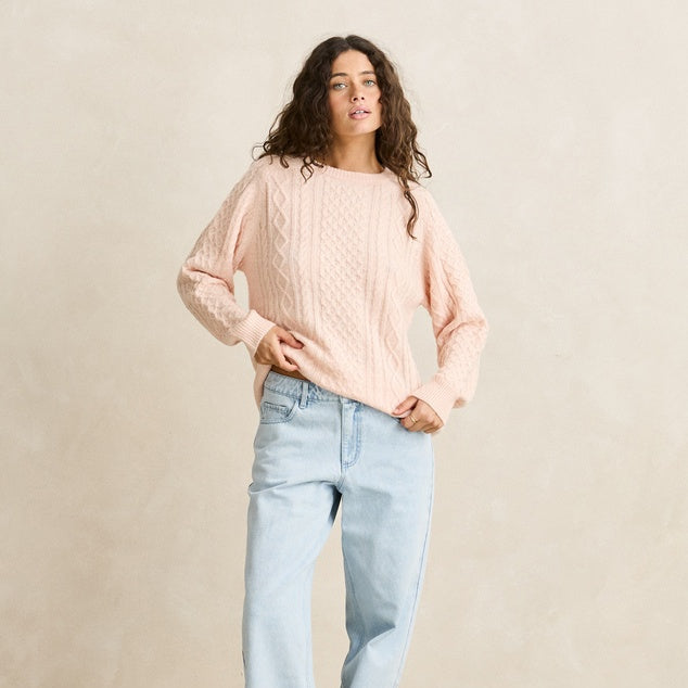 Mohair Oceanside Knit - Blush