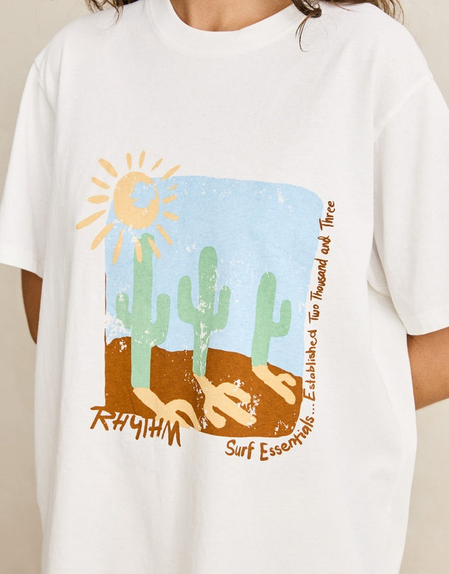Vintage Desert Oversized T-Shirt - Vintage White