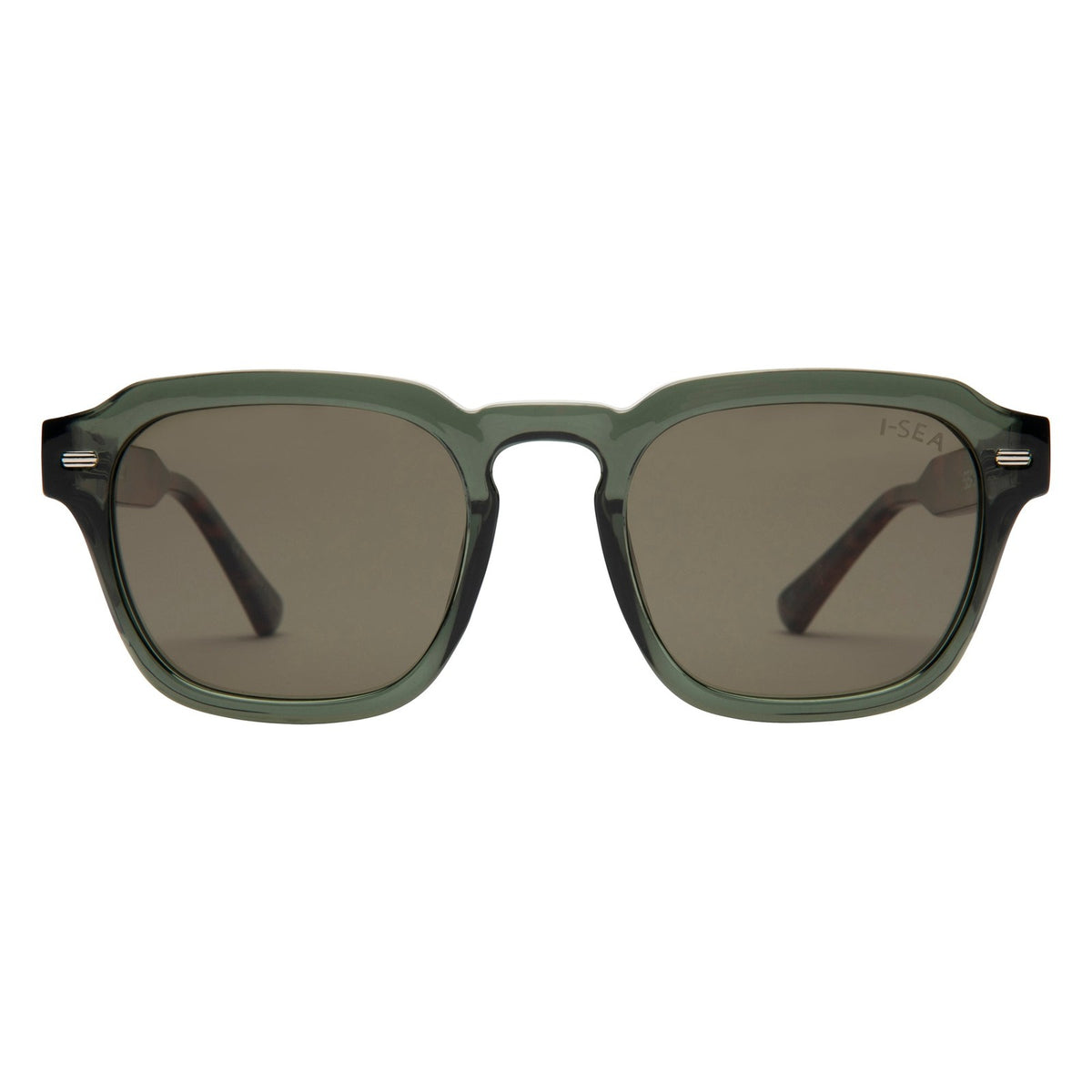 I-SEA Hudson sunglasses, leaf tort frame with taupe polarised lens