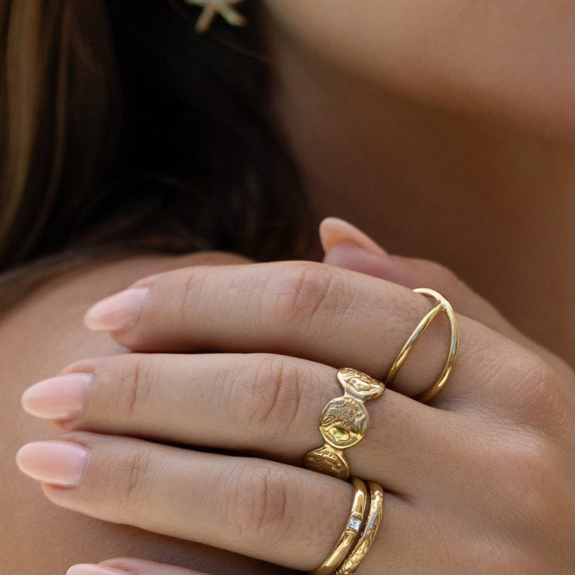 Inca Gold Stacking Ring