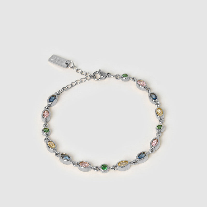 Isadora Silver Bracelet - Multi