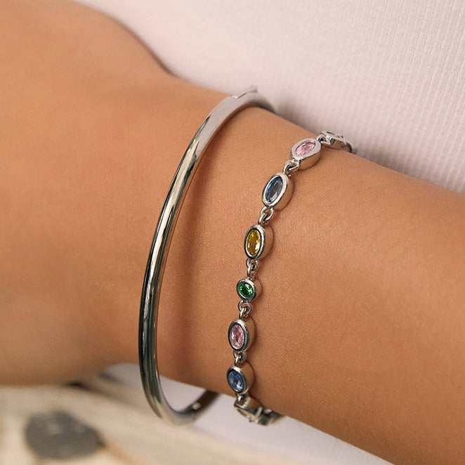 Isadora Silver Bracelet - Multi