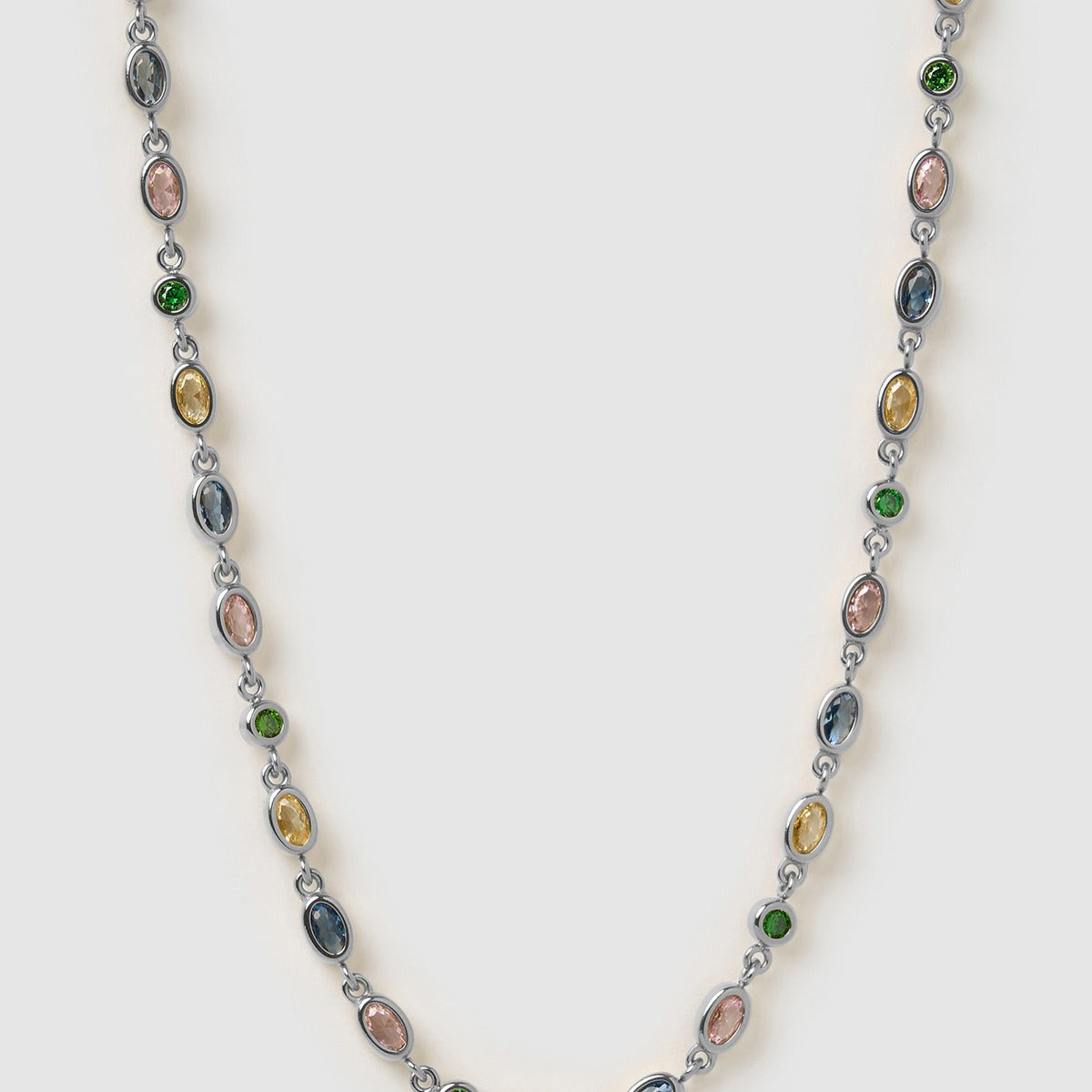 Isadora Silver Necklace - Multi
