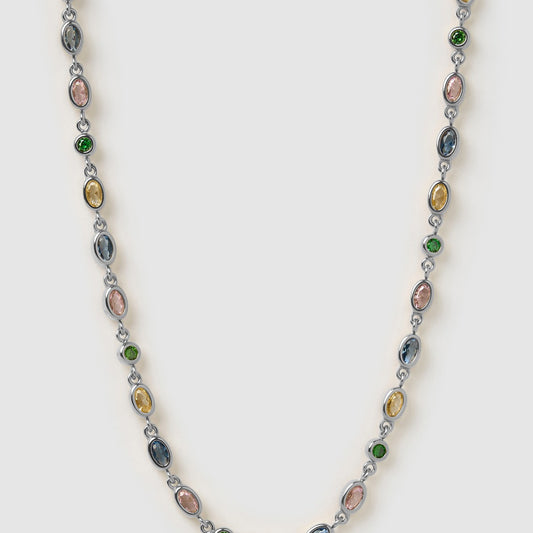 Isadora Silver Necklace - Multi