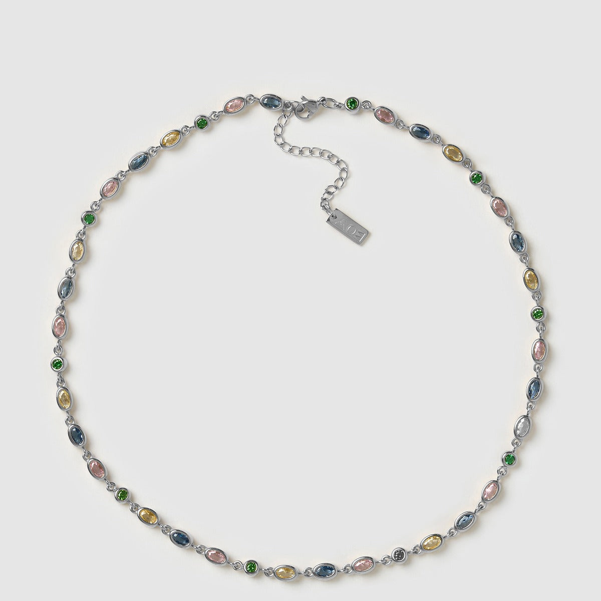 Isadora Silver Necklace - Multi
