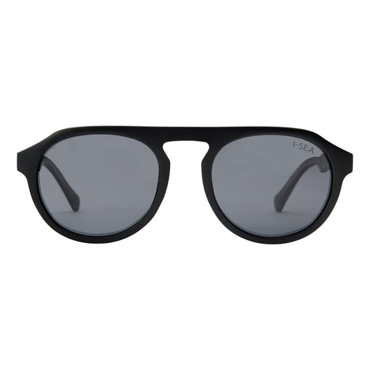 I-SEA Ivan Florence sunglasses, black frame with smoke polarised lens