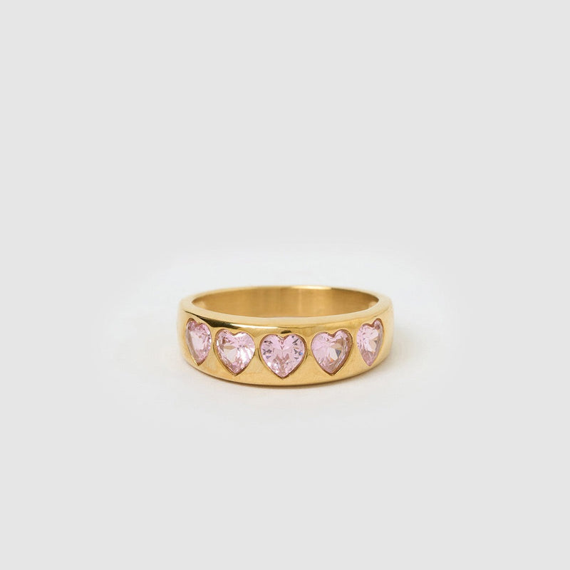 J'adore Gold Ring - Pink