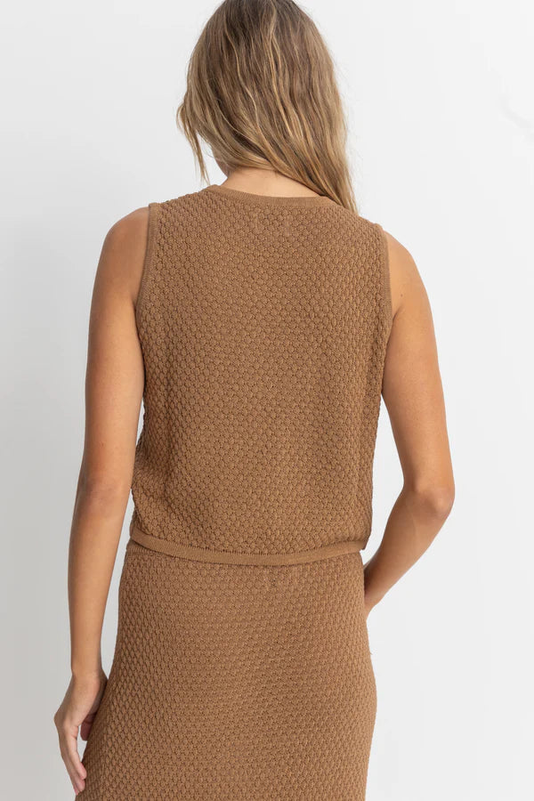 Jossie Knit Vest - Chocolate
