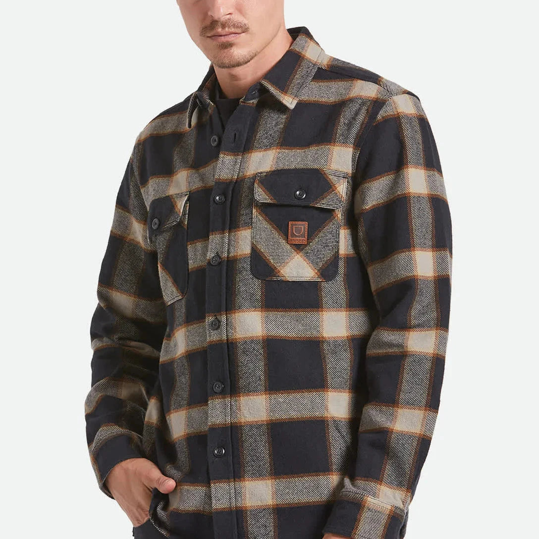 Bowery Heavyweight L/S Flannel - Black / Cream