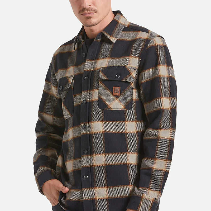 Bowery Heavyweight L/S Flannel - Black / Cream