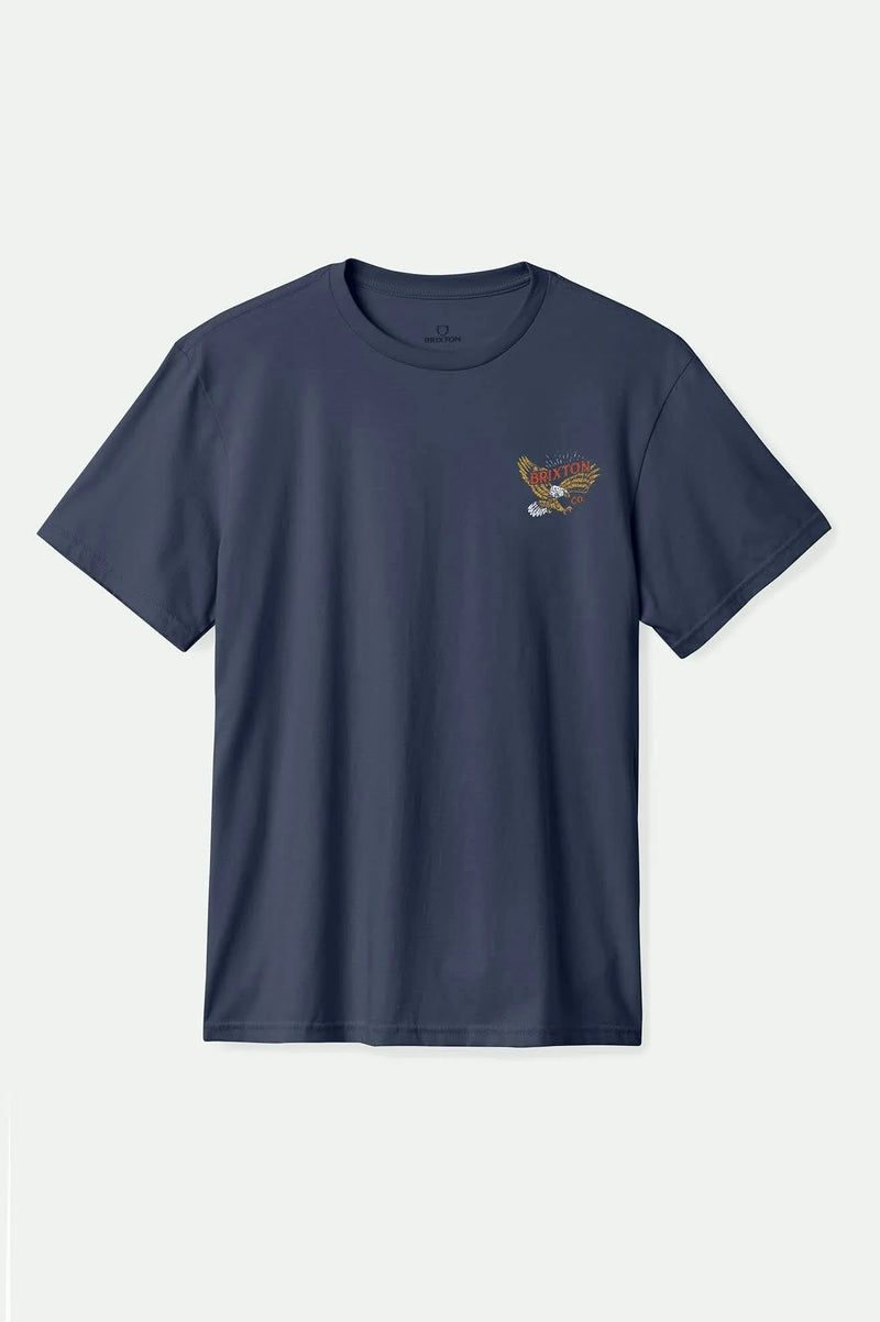 Keller S/S Standard T-Shirt - Washed Navy Worn Wash