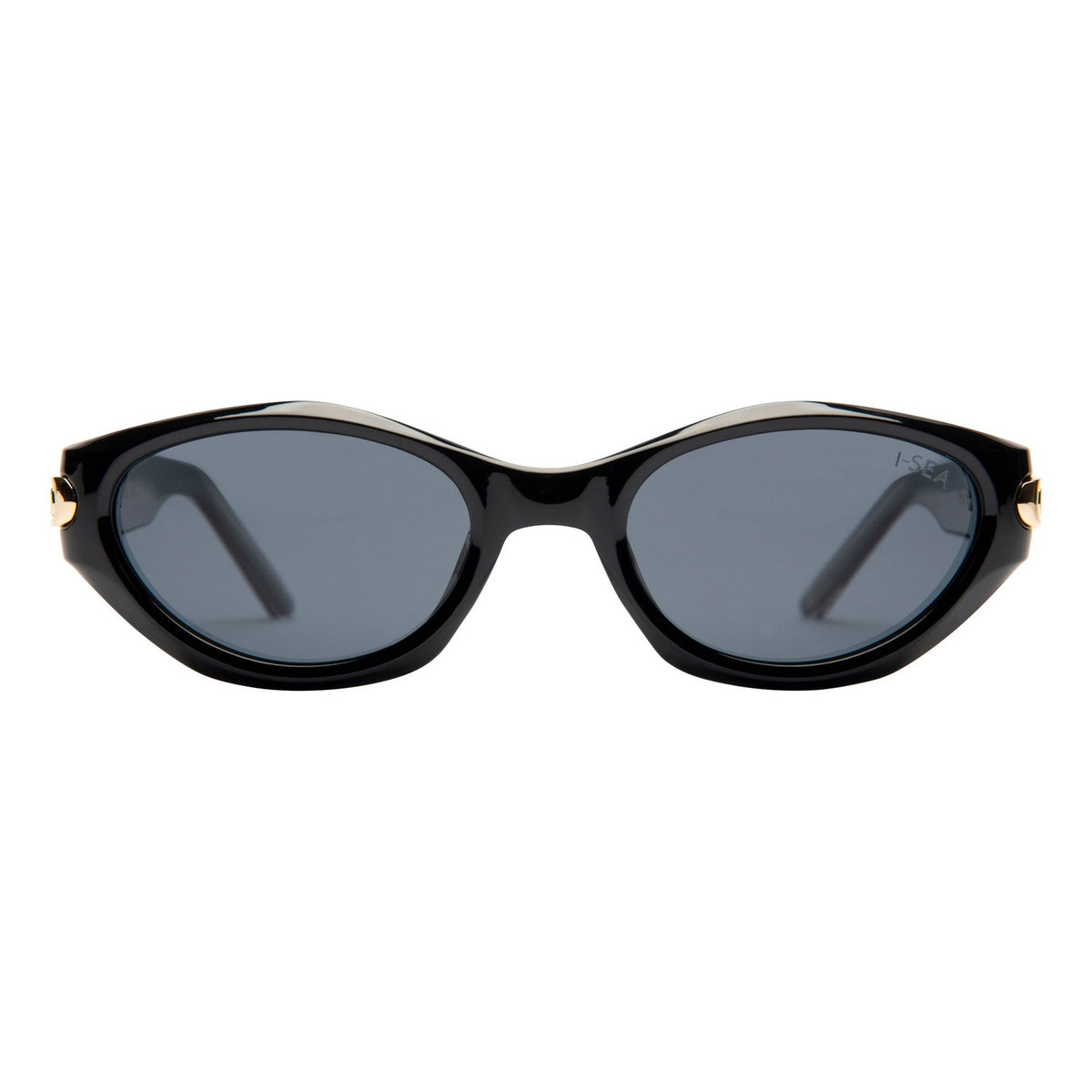 I-SEA Kensington sunglasses, black frame with smoke polarised lens
