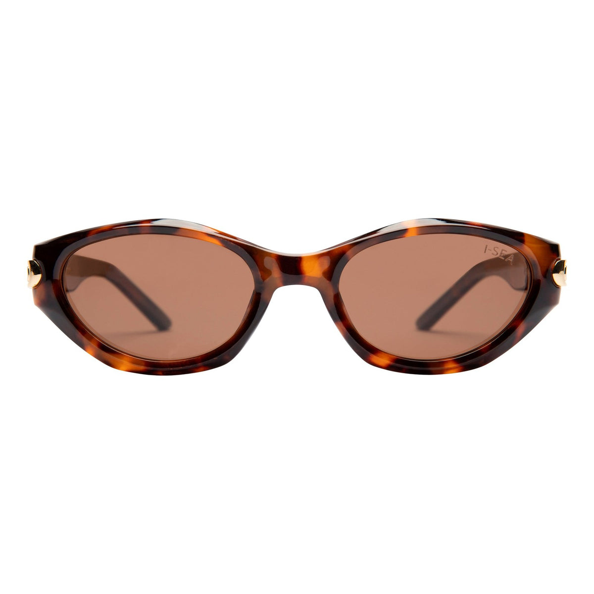 I-SEA Kensington sunglasses, tort frame with brown polarised lens