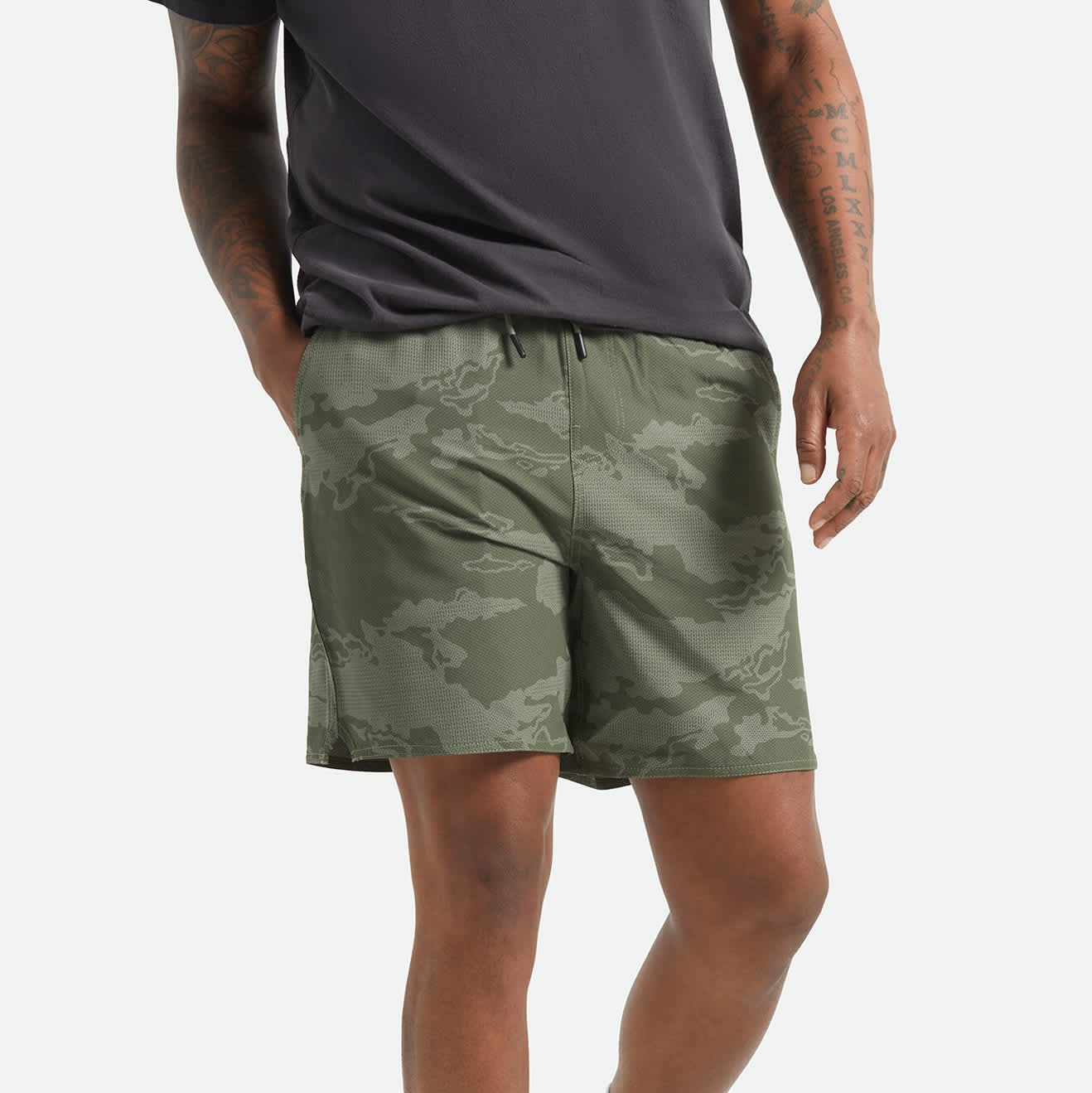 Journey Active Short - Olive Tiger Camo