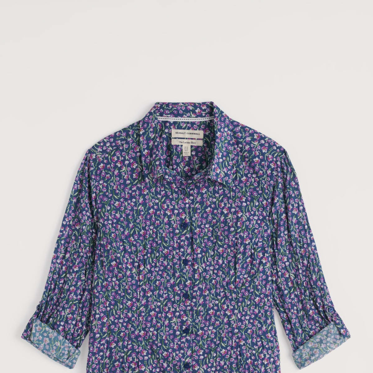 Larissa Shirt - Flax Flower Bright Orchid