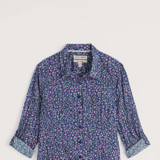Larissa Shirt - Flax Flower Bright Orchid