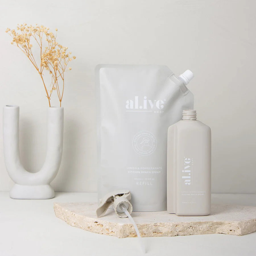 Ali.ive Kitchen Bench Spray Refill - Lemon and Pomegranate