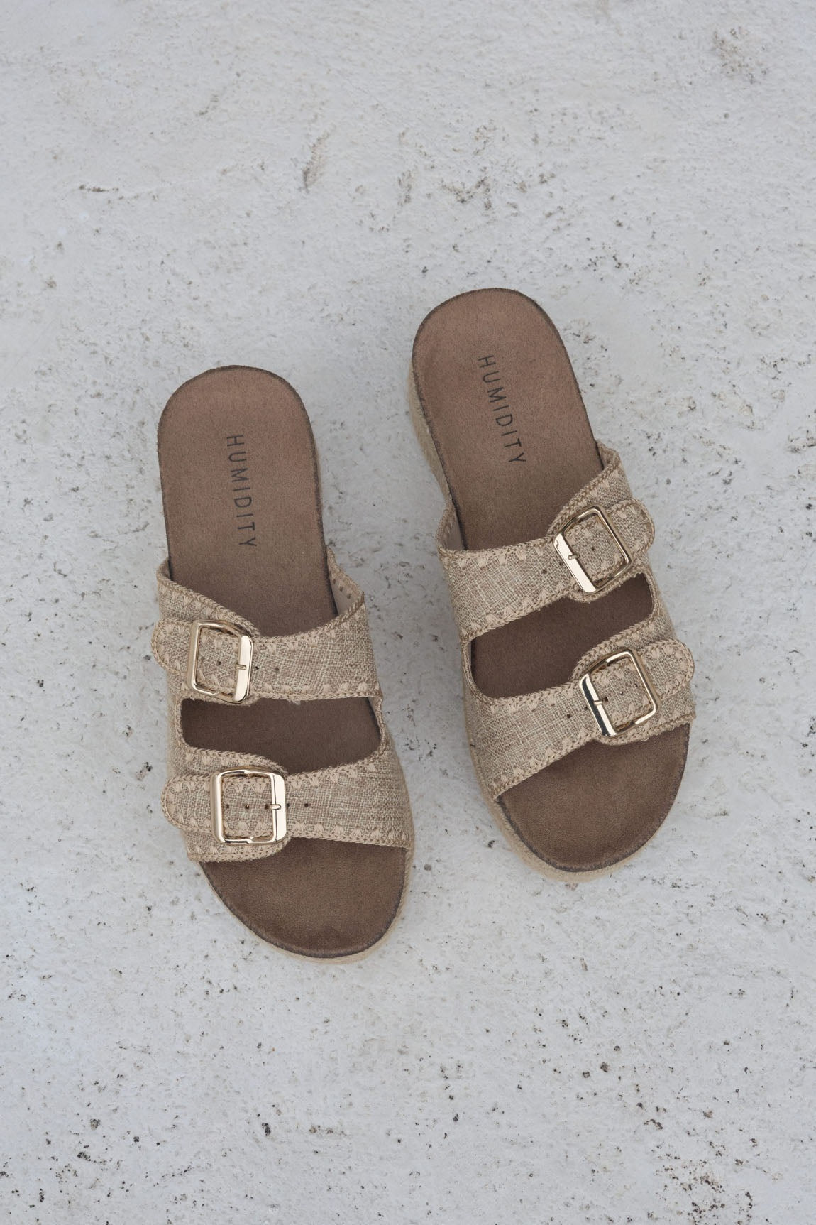 Humidity Lifestyle Linen Slide - Natural