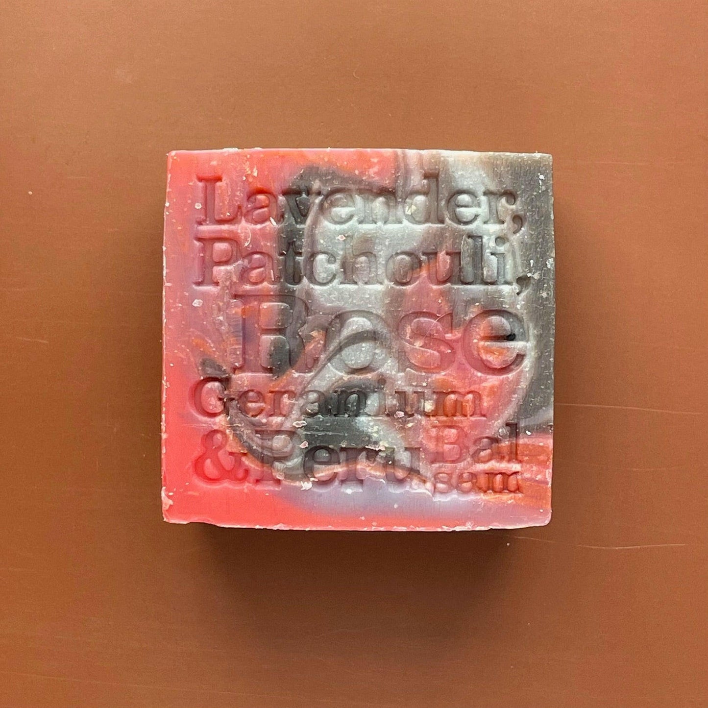 Lavender, Patchouli, Rose Geranium and Peru Soap