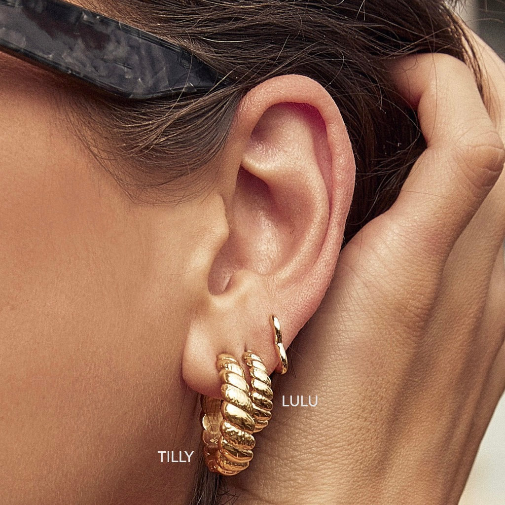Lulu Gold Hoop Earrings