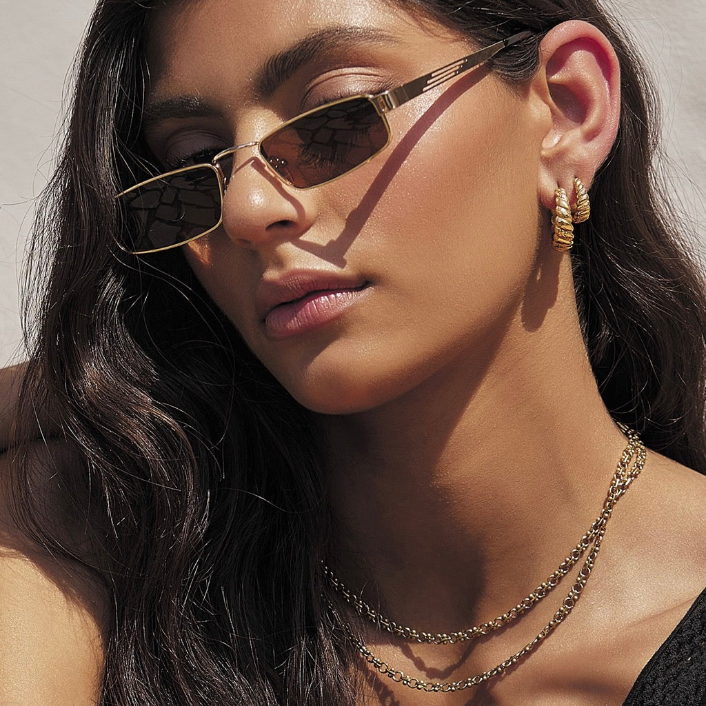 Lulu Gold Hoop Earrings