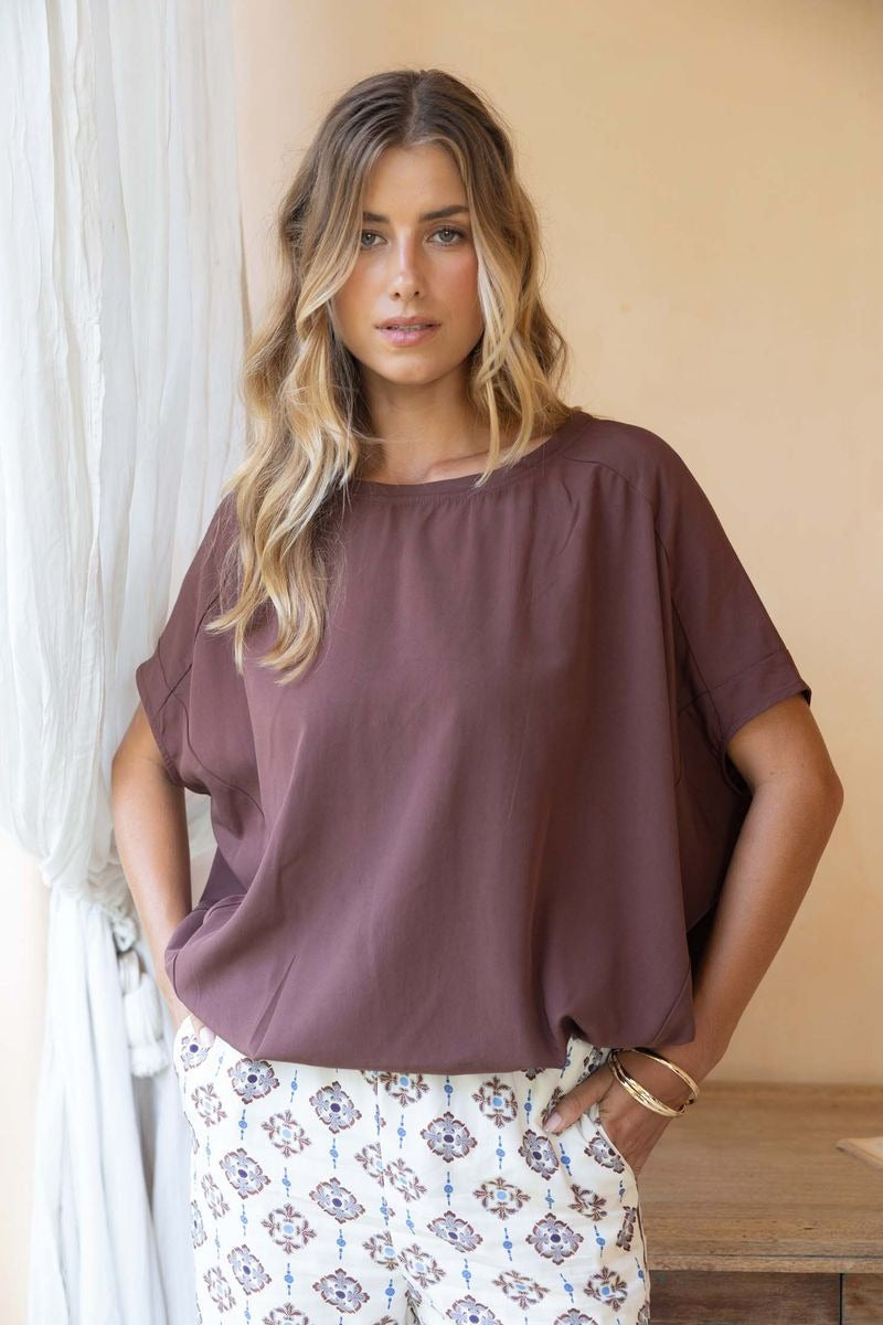 Humidity Lifestyle Lush Top - Cacao