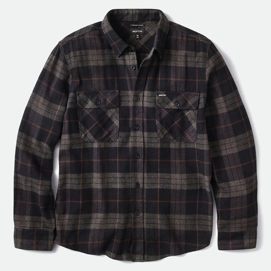 Bowery L/S Flannel - Black / Charcoal