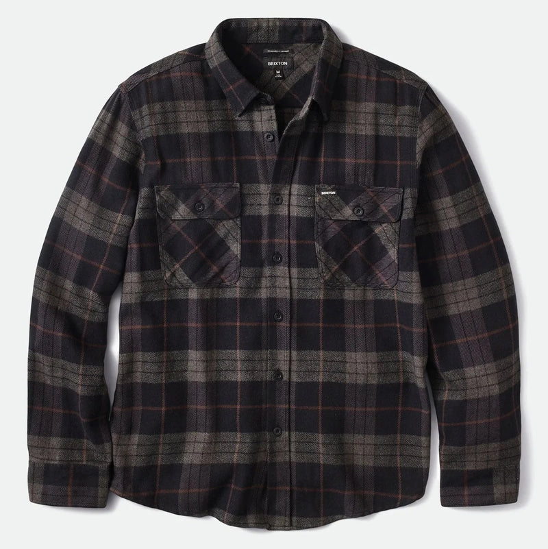 Bowery L/S Flannel - Black / Charcoal