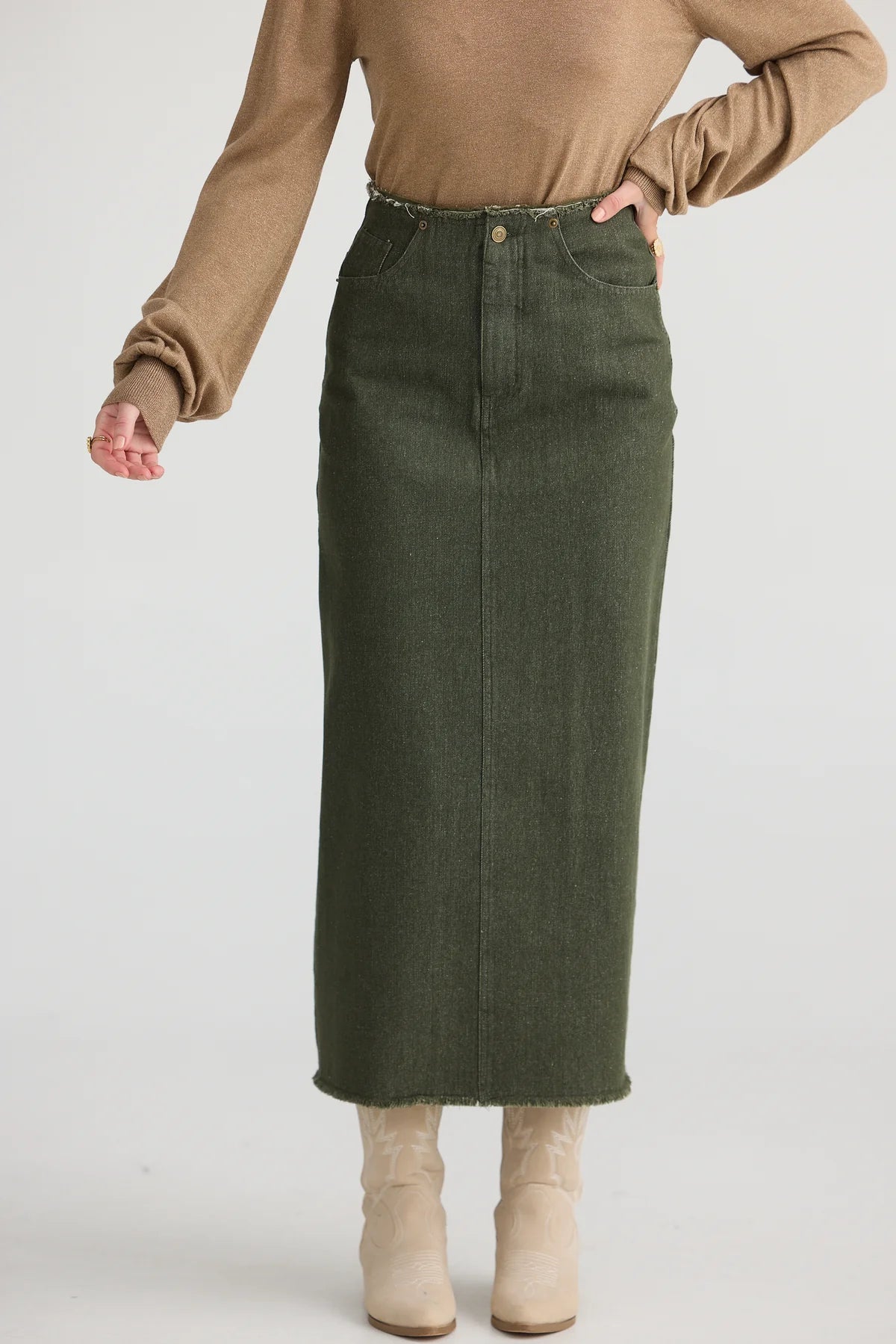 Macey Skirt - Olive