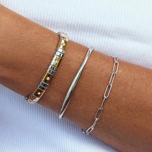 Madison Silver Cuff Bracelet