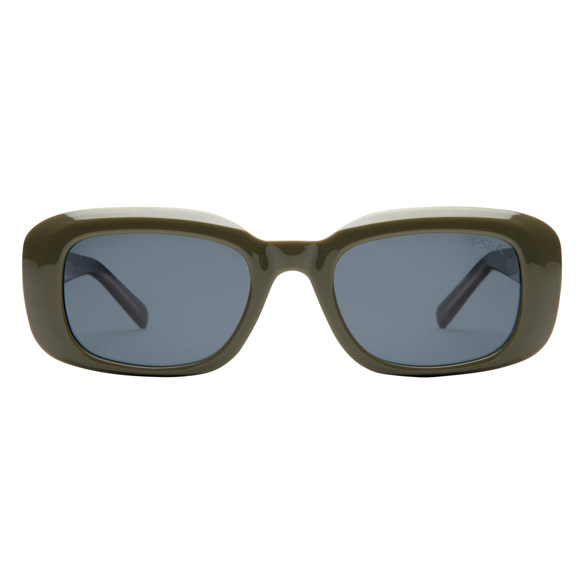 I-SEA Margot sunglasses, seaweed frame with smoke polarised lens