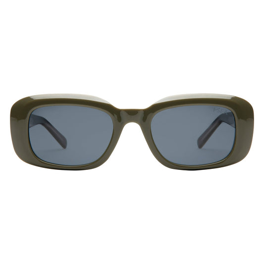 I-SEA Margot sunglasses, seaweed frame with smoke polarised lens