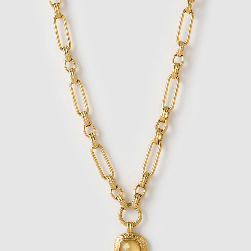Mason Necklace - Citrine