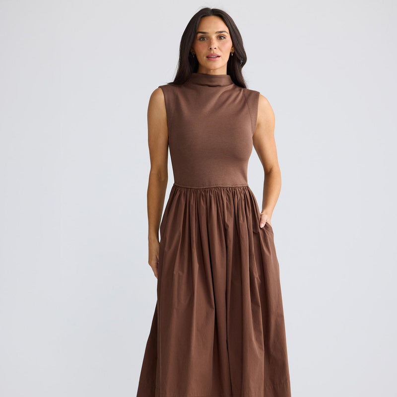 Mayflower Dress - Chocolate