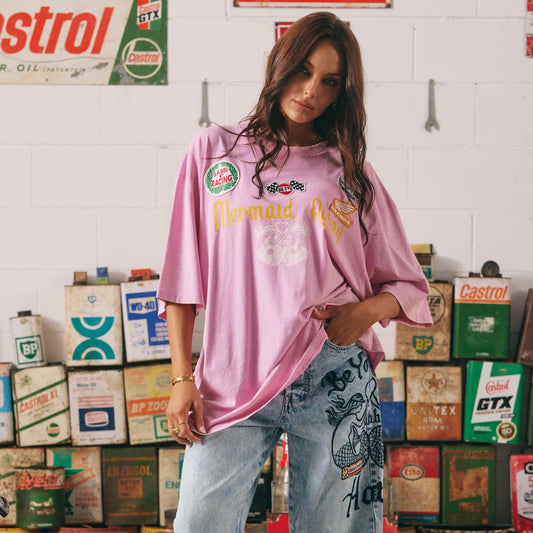 The Mermaid Racing Denim Jeans