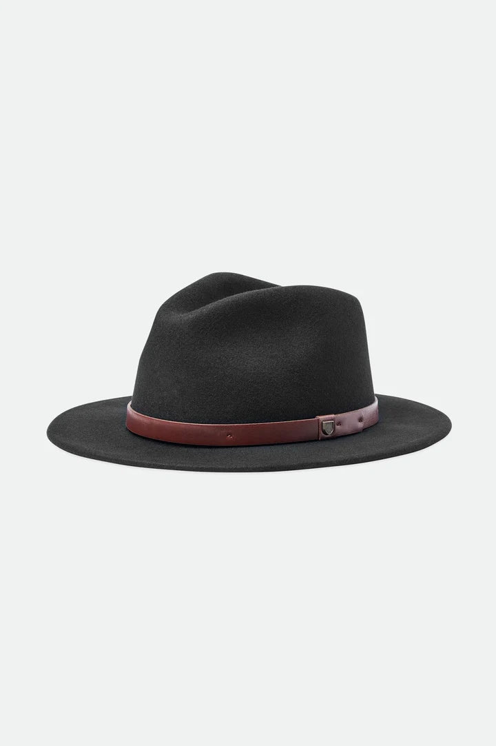 Messer Fedora - Black and Maroon