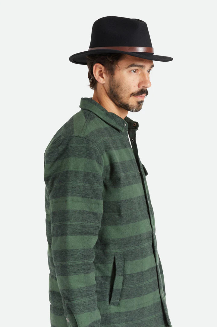 Messer Fedora - Black and Maroon
